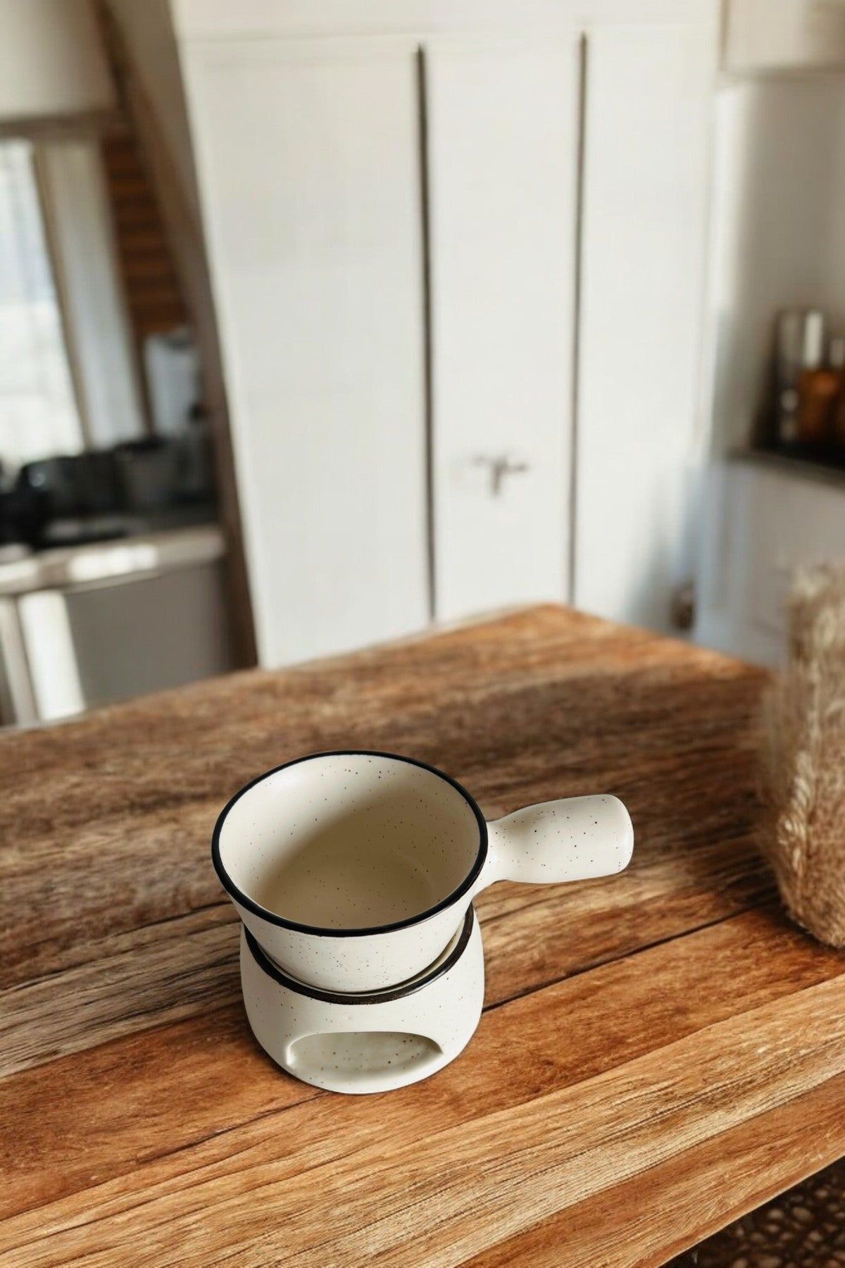 Monochrome Harmony Fondue Bowl